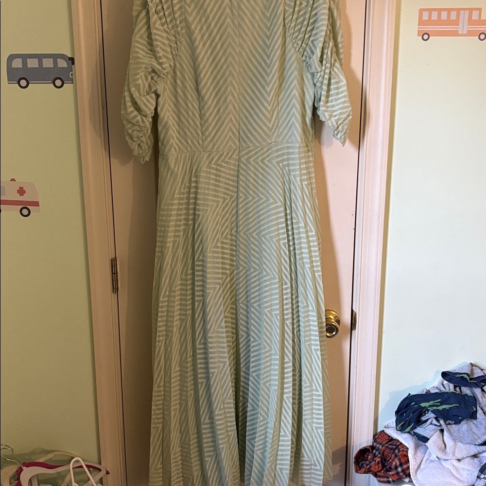 ASOS Mint Green Striped Maxi Dress - Picture 3 of 9